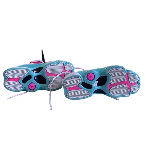 Air Jordan 13 Retro Aurora Green Teal DS GS 43 Size 5.5Y - Picture 6 of 7